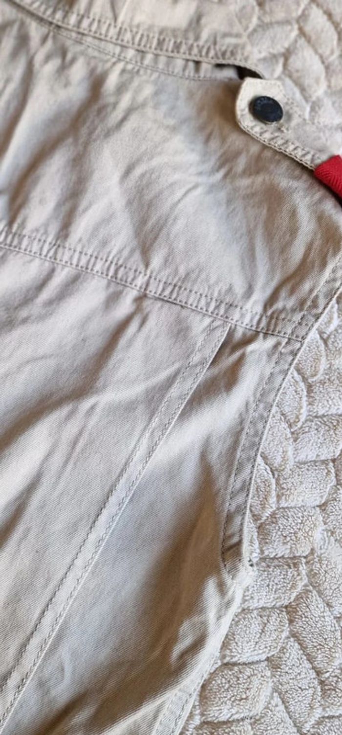 Veste en cotn sans manche Plein Sud esprit militaire beige taille 36 - photo numéro 9