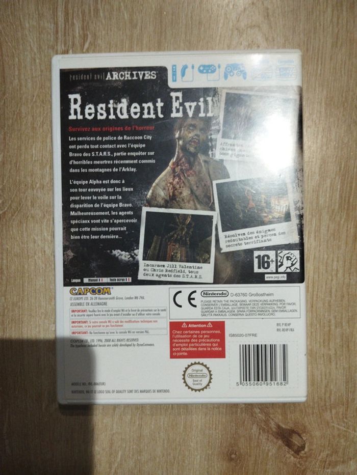 Resident evil archives Nintendo wii - photo numéro 2