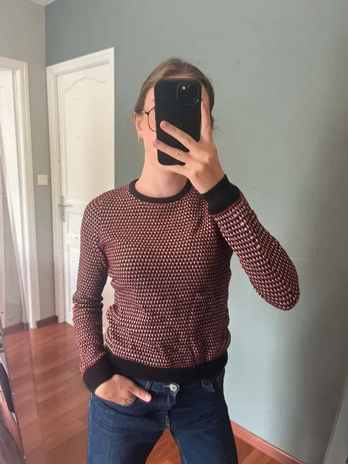 pull tendance crocheté S