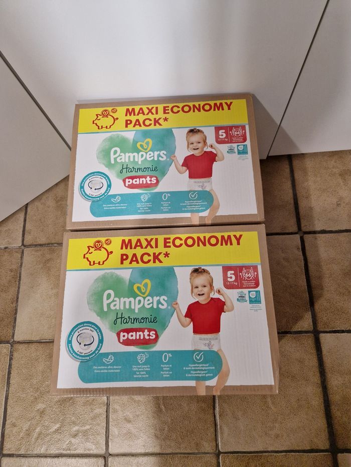 132 couches culotte Pampers Harmonie taille 5