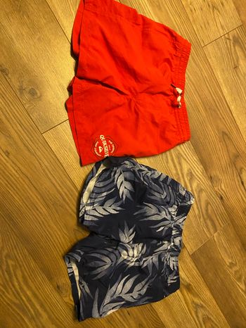 Lot 2 shorts de bain garçon T12 ans