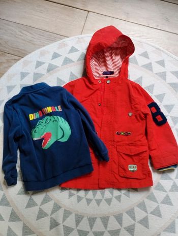 Manteau 2 en 1 🦕 SGMJ 3ans Très Bon État