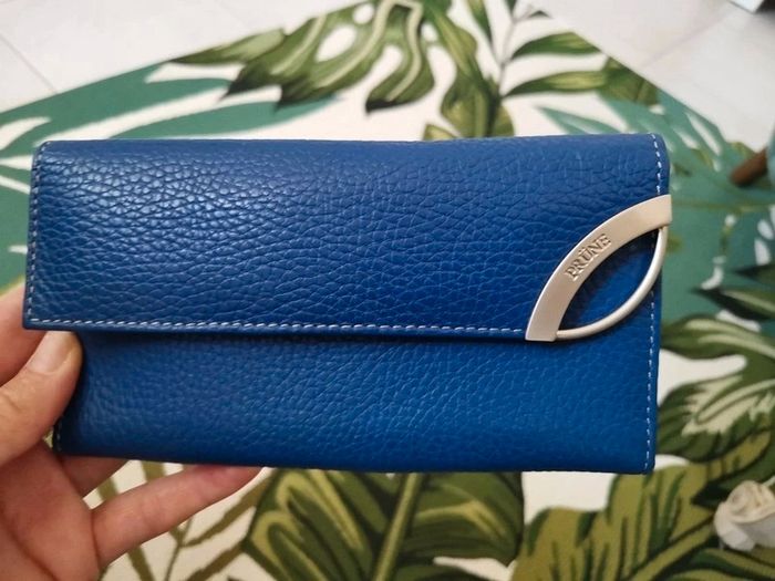 Sublime Portefeuille en Cuir Grainé Saphir | Prüne - photo numéro 7