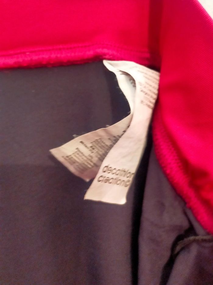 Pantalon de survêtement femme Decathlon large noir et rose taille 44 - photo numéro 5