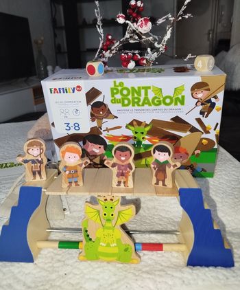 🎁 Oxybul Éduc Family bul Jeu de société Le pont du Dragon NEUF