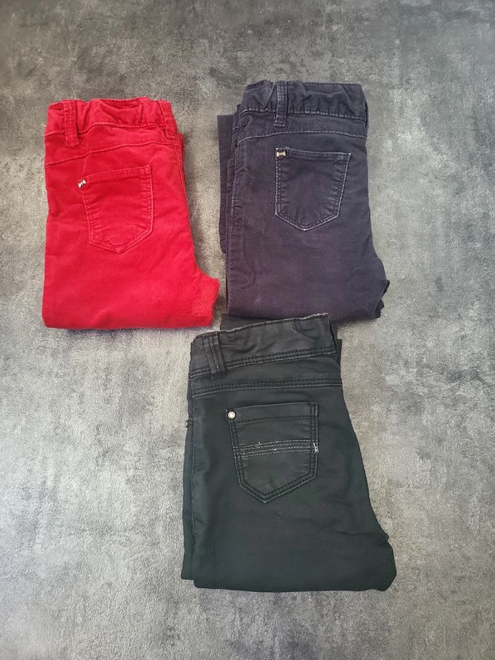 Lot 3 pantalons fille 5 ans Orchestra très bon état