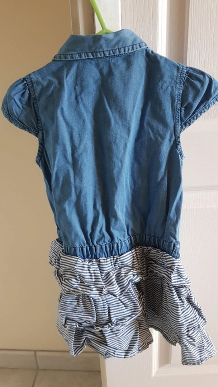Robe jeans et à rayures Esprit - photo numéro 2