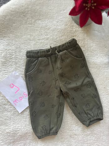 Pantalon ~ vert baudet ~ 9 mois