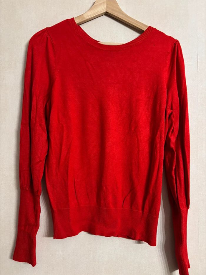 Pull rouge cache cache taille M