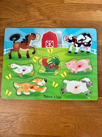 Puzzle sonore animaux de la ferme 