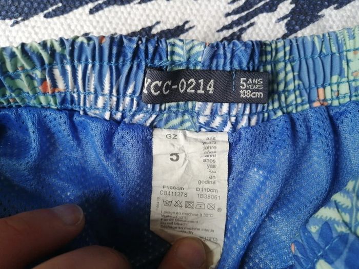 Short de bain, bleu, YCC, 5 ans 108cm - photo numéro 2