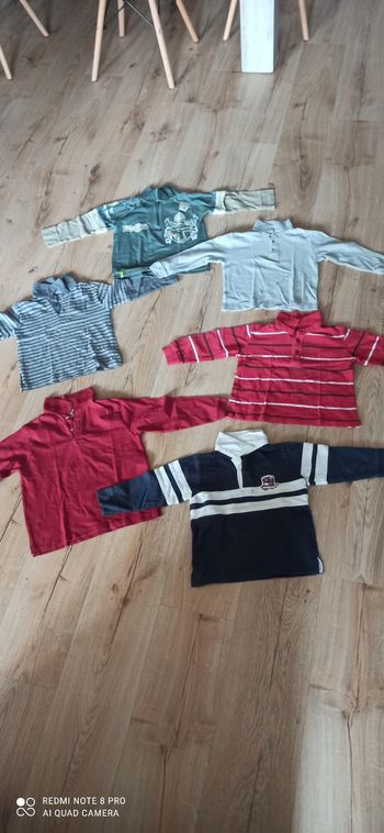 Lot de 6 polos ml 4 ans