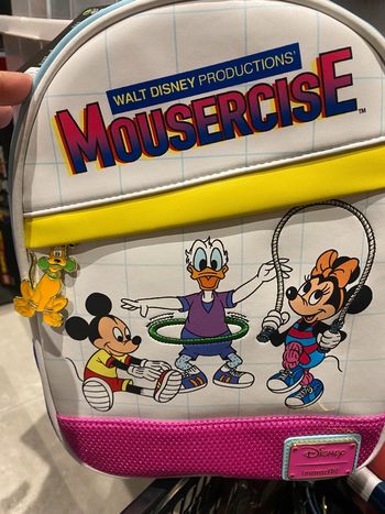 Sac a dos mousercise mickey minnie disney