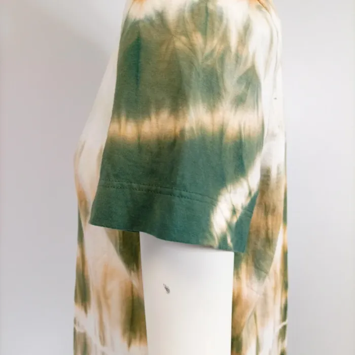Tshirt Femme Tie and Dye - Promod - taille M - Kaki et blanc A337 - photo numéro 5