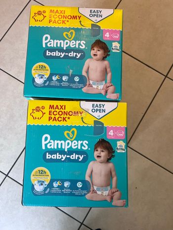 2 carton pampers baby dry t4