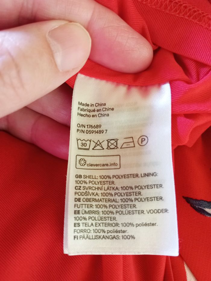 🌸 robe en mousseline, lacée dans le dos, H&M, taille 38 - photo numéro 7