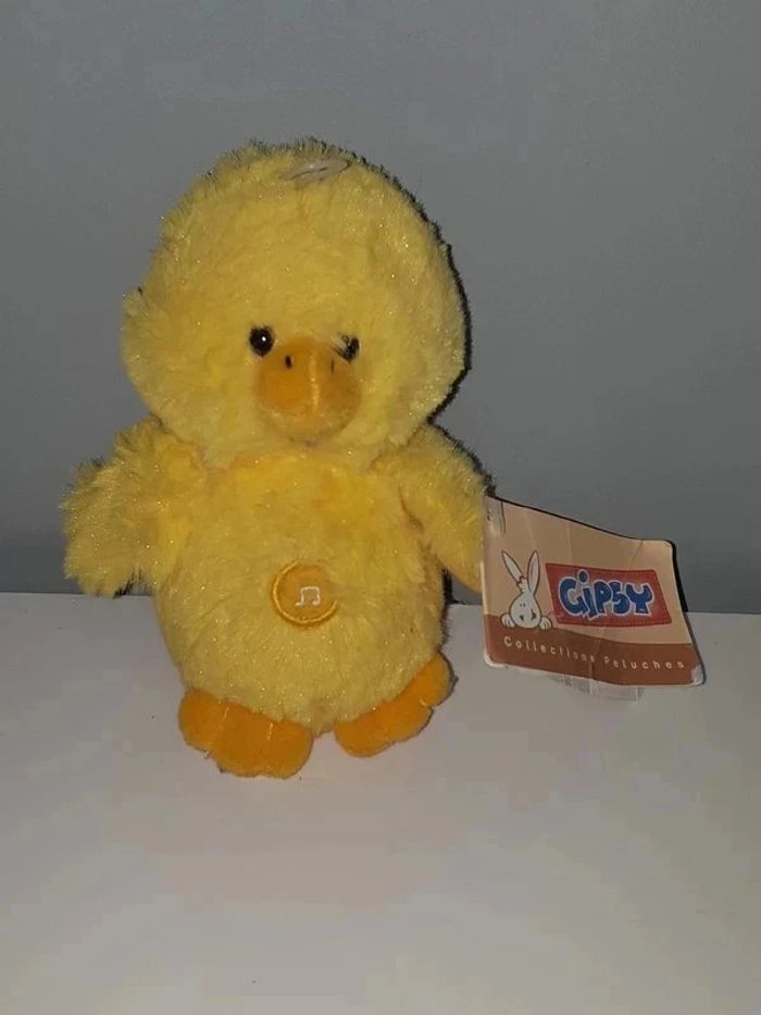 Peluche Poussin Gipsy Neuf