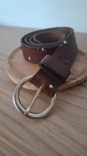 Ceinture Liu Jo en cuir véritable - Marron - Intemporelle et ultra tendance - Très bon état