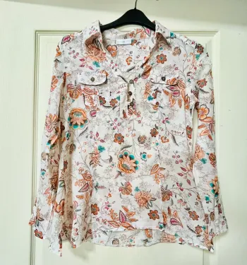Chemise légère T 40/42- voile de coton - TBE