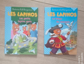 Lot de 2 livres Les lapinos