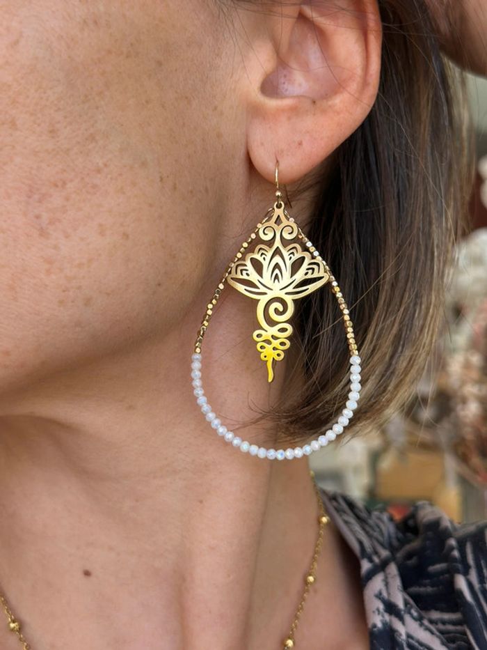 Boucles d’oreilles or neuves