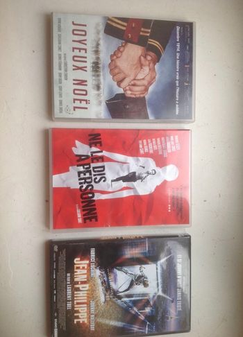 Lot de 3 DVD : Jean-Philippe, Joyeux Noel et Ne le dis à personnes