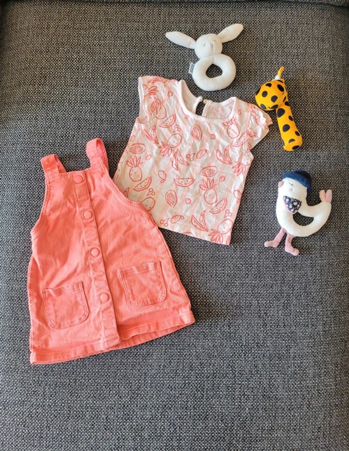 Ensemble robe et son t-shirt 74 cm