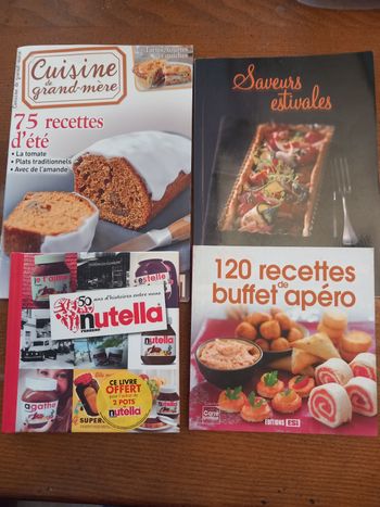 Lot 4 livres de recettes