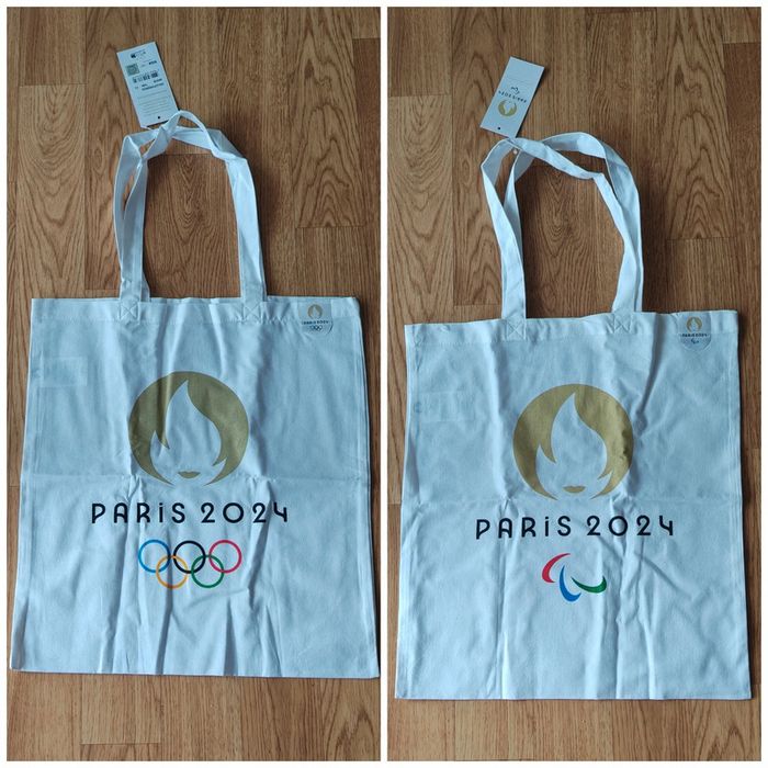 2 Sacs en tissus neufs (tote bags) JO Paris 2024