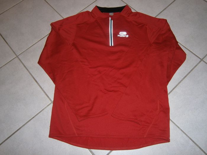 Tee-shirt ML sport rouge DECATHLON Taille S - photo numéro 2