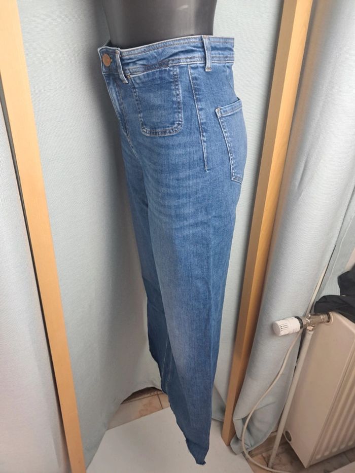 NVY jean taille haute jambes larges T 36 - photo numéro 6