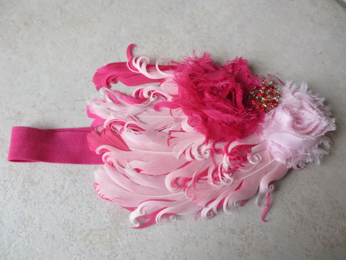 Bandeau cérémonie plumes enfant