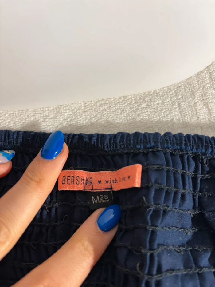 Bustier zippé bleu marine bershka- Taille M - photo numéro 4