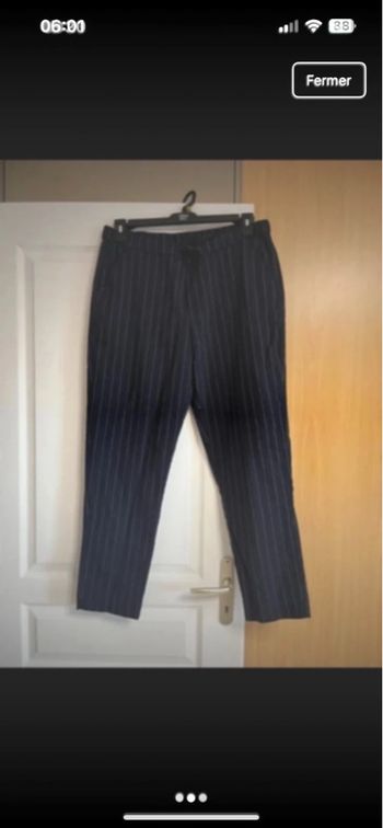 Pantalon fines rayures