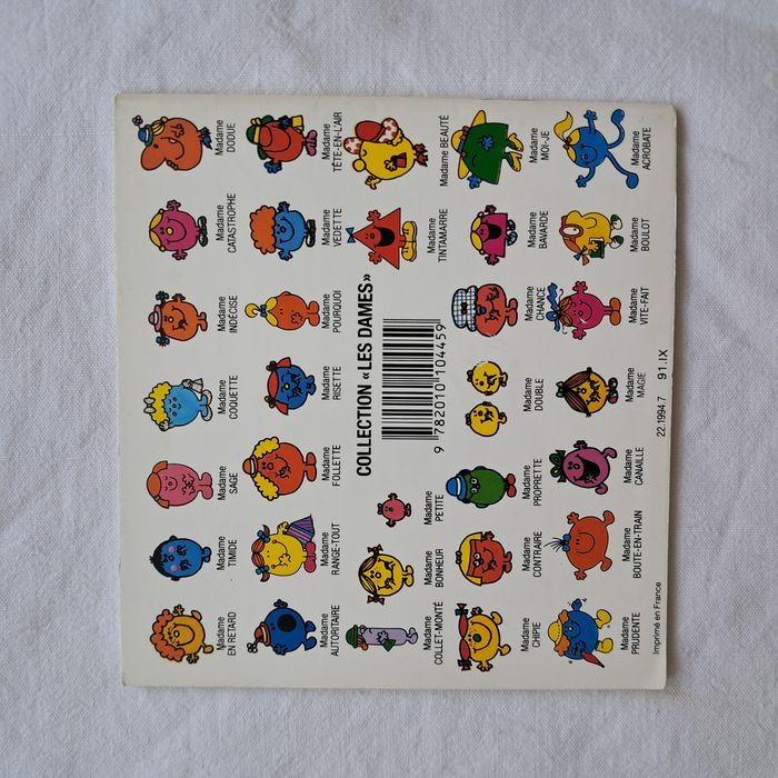 Livre Madame Timide Roger Hargreaves Hachette Jeunesse 1991 - photo numéro 2