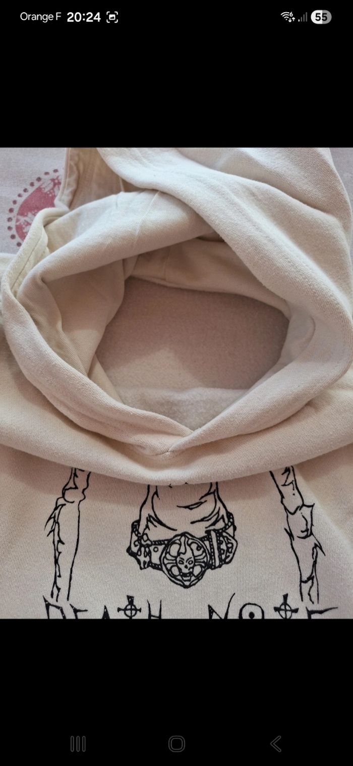 Pull capuche Death Note XS - photo numéro 3