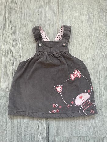 Robe Salopette velours bébé In Extenso – 3 mois