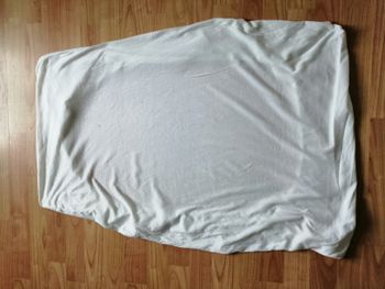 drap housse blanc 90 x 60 cm
