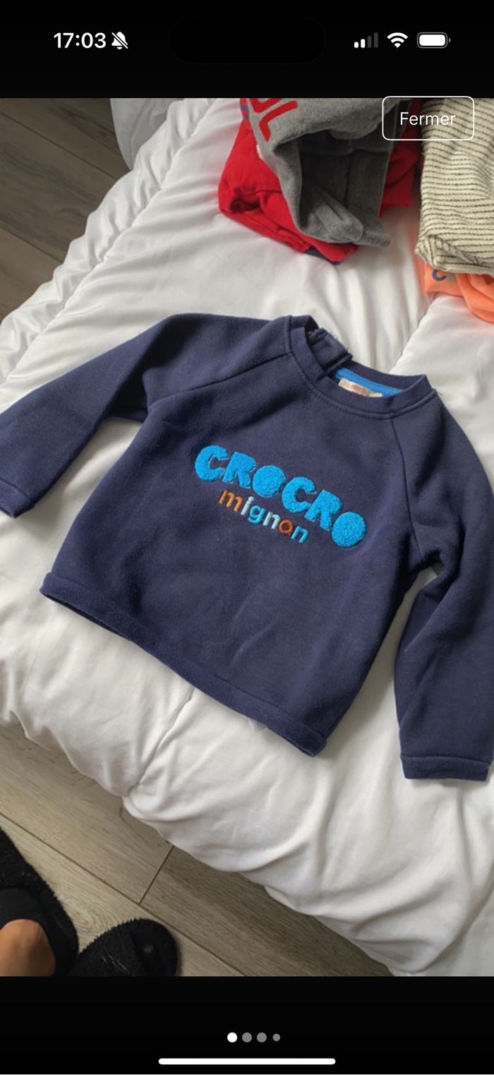 Sweat Bebe garçon du pareil au même
