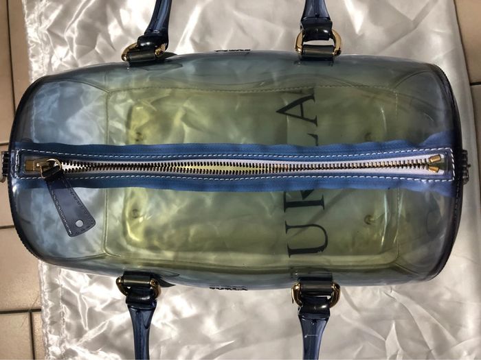 Sac Candy bag bicolore jaune et bleu Furla - photo numéro 3