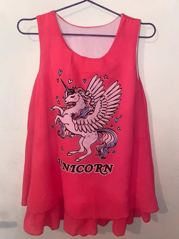Magnifique robe licorne, 24 mois sans marque. - photo numéro 2
