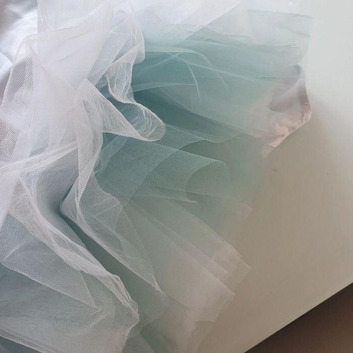 Justaucorps brassière+ tutu long vert d'eau - photo numéro 7