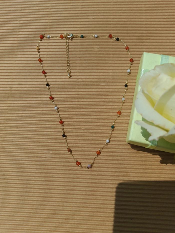 Superbe collier de clavicule pierres naturelles - photo numéro 4