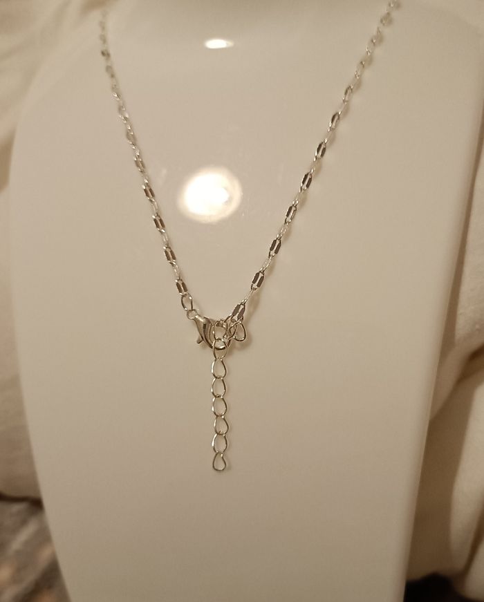 Chaîne en cuivre plaqué argent - photo numéro 2