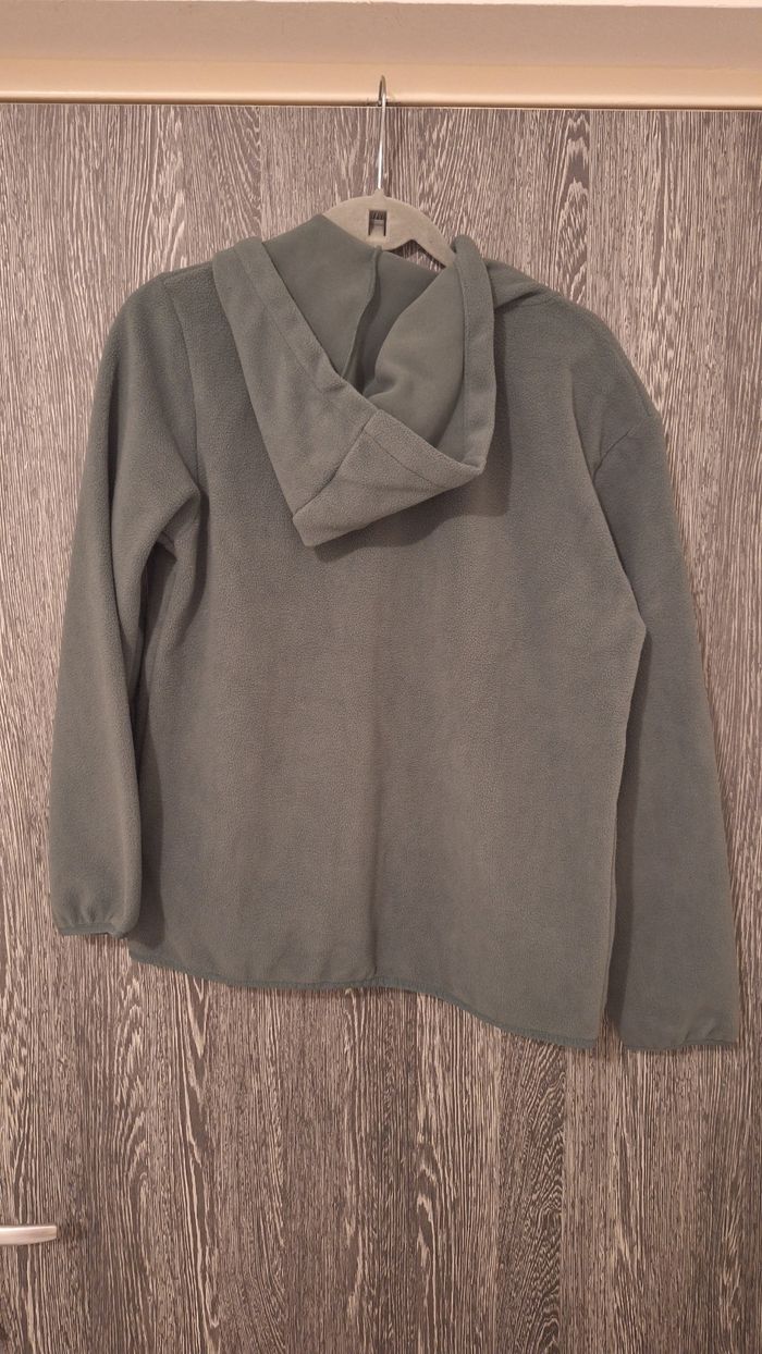 Veste polaire à capuche vert - photo numéro 2