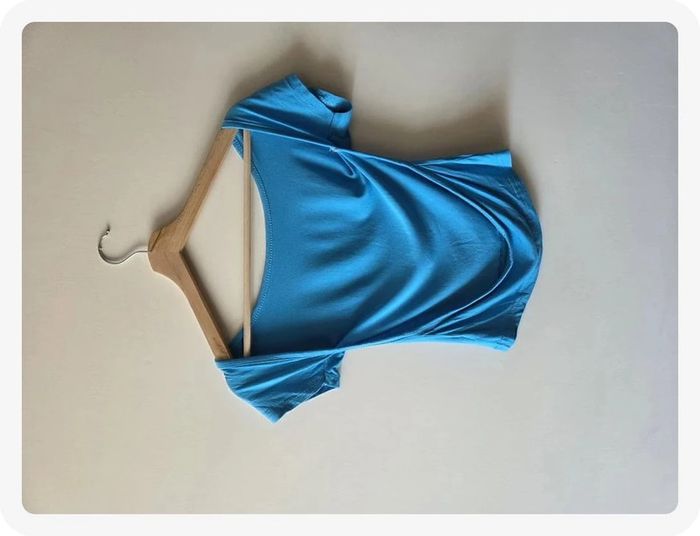 t-shirt bleu taille S - photo numéro 4
