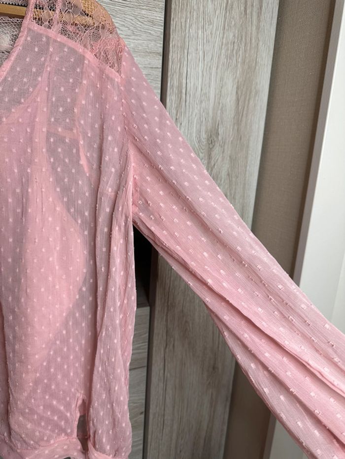 Blouse rose poudré - Taille 50 - photo numéro 5