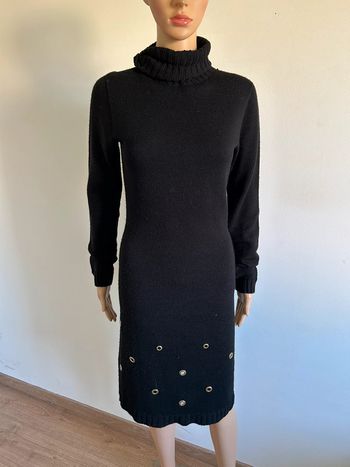 Robe pull noire à manches longues Bodyflirt taille française 34/36 état satisfaisant