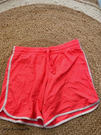 Short Femme Danskin Rose et Blanc Taille M | Très Bon État | Sport & Détente | SM1695