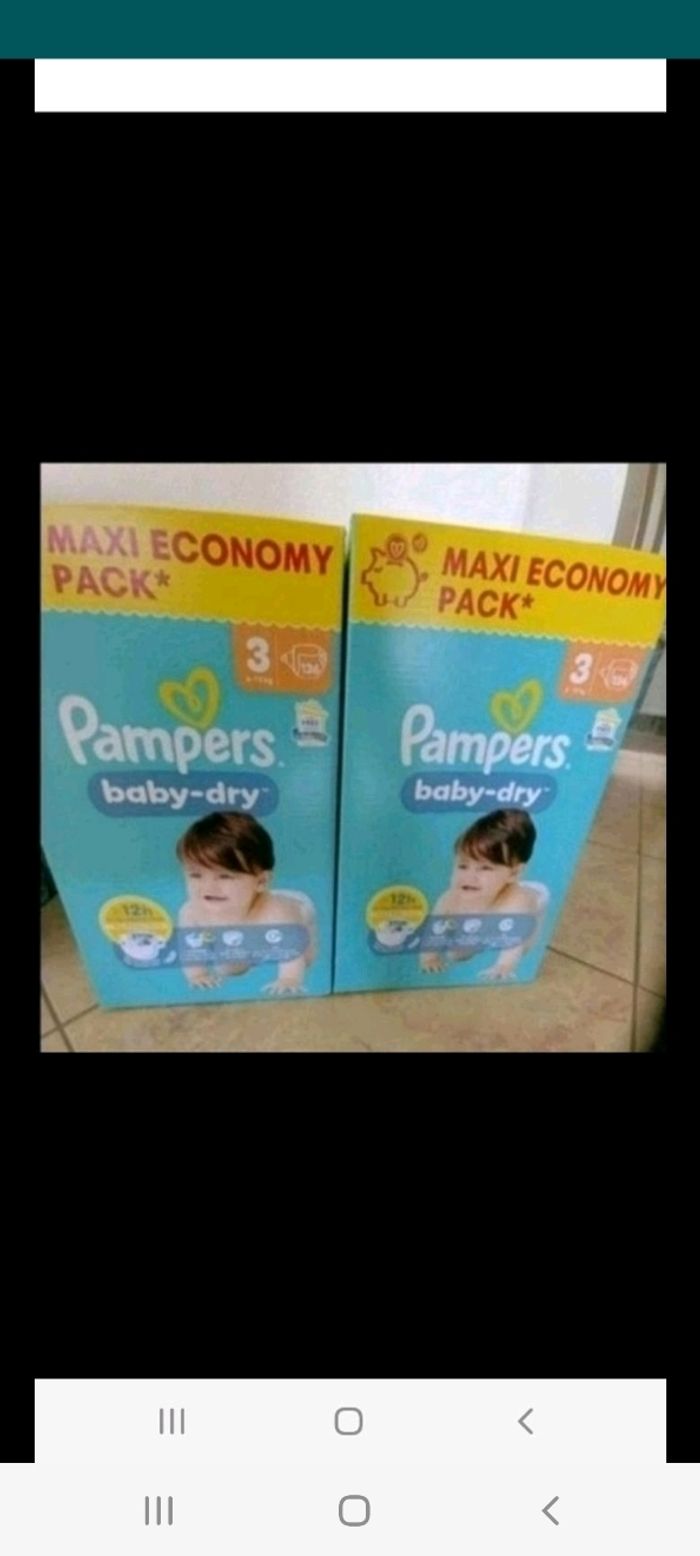 272 couches pampers baby dry taille 3